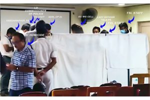IPS Indira Mulhopadhay present RG Kar Crime Scene image to Press Confarence